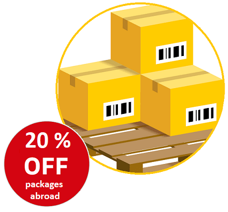 20% discount on packages